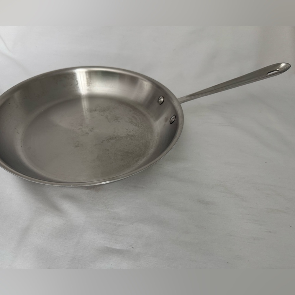 Used All Clad Stainless Steel Frying Pan Skillet 12"
